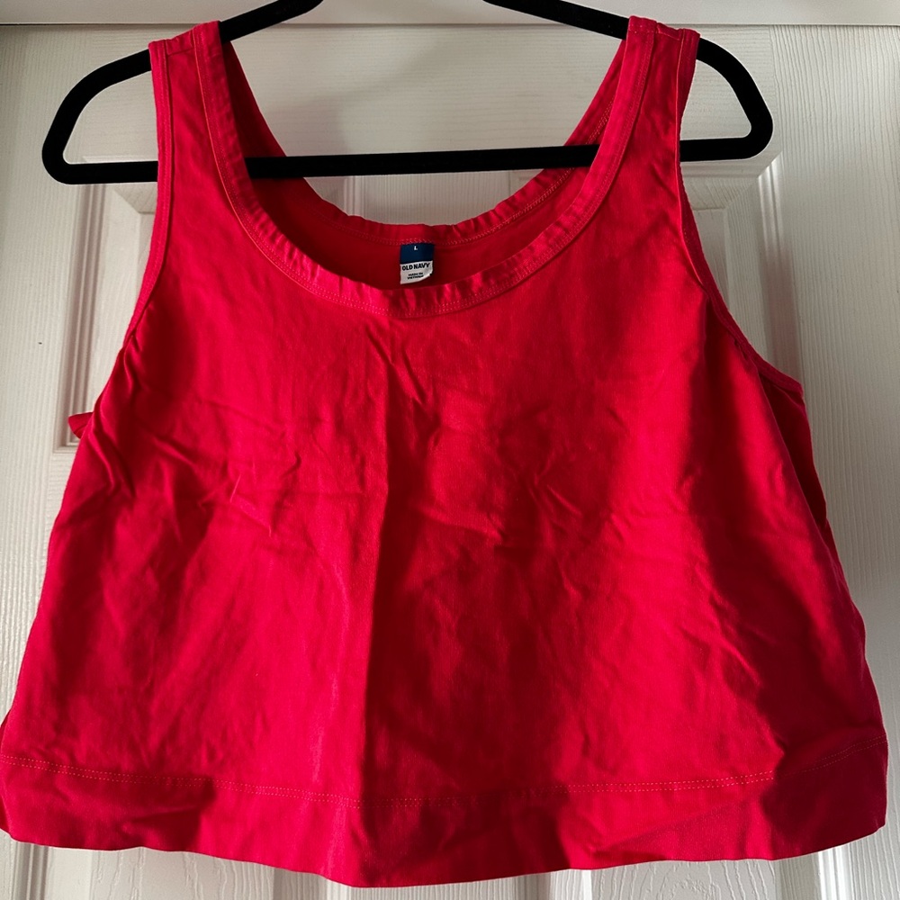 Never Worn Old Navy Deep Berry Crop Tank Top